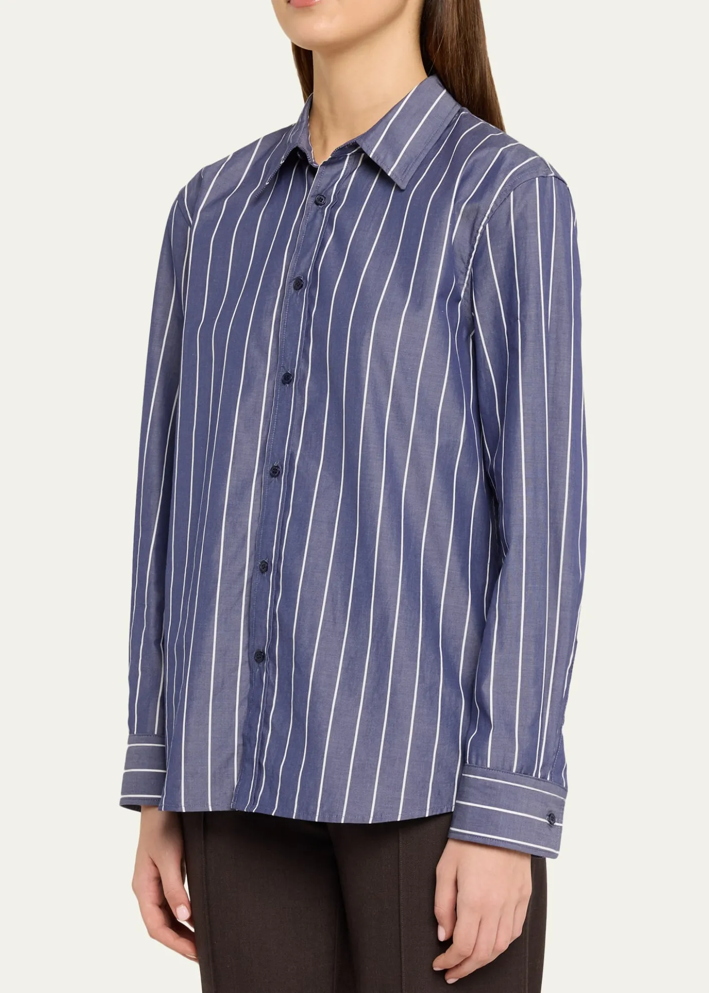 Nili LotanRaphael Classic Striped Button-Down Shirt