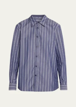 Nili LotanRaphael Classic Striped Button-Down Shirt