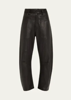 Nili LotanShon Barrel Leather Pants