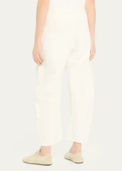 Nili LotanShon Herringbone Barrel-Leg Ankle Pants