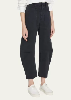 Nili LotanShon Mid-Rise Cropped Pants