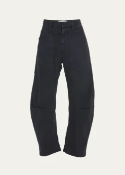 Nili LotanShon Mid-Rise Cropped Pants