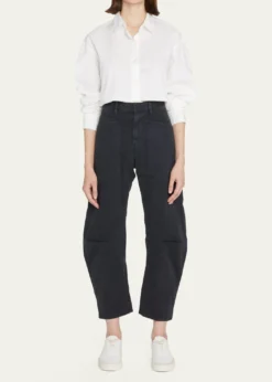 Nili LotanShon Mid-Rise Cropped Pants