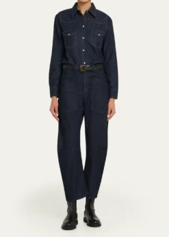 Nili LotanTravis Denim Western Shirt