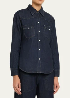 Nili LotanTravis Denim Western Shirt