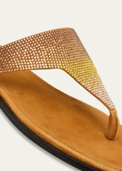 NodaletoBulla Nova Embellished Suede Thong Sandals
