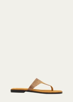 NodaletoBulla Nova Embellished Suede Thong Sandals