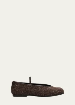 NodaletoNodstalgia Cindy Tweed Ballerina Flats