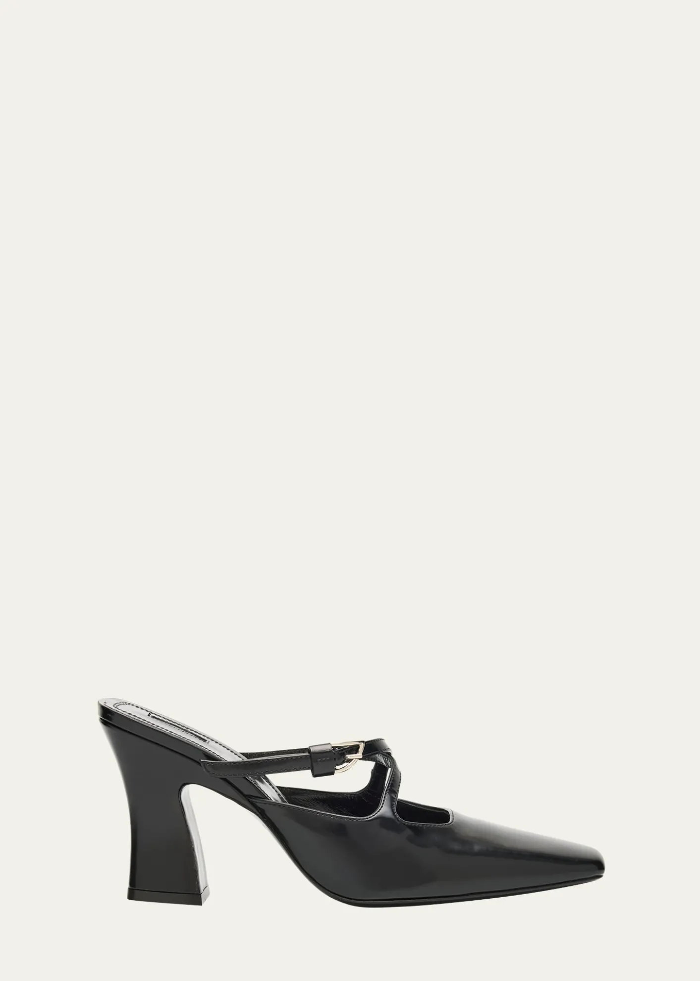 NodaletoNodstalgia Grace Leather Mule Pumps