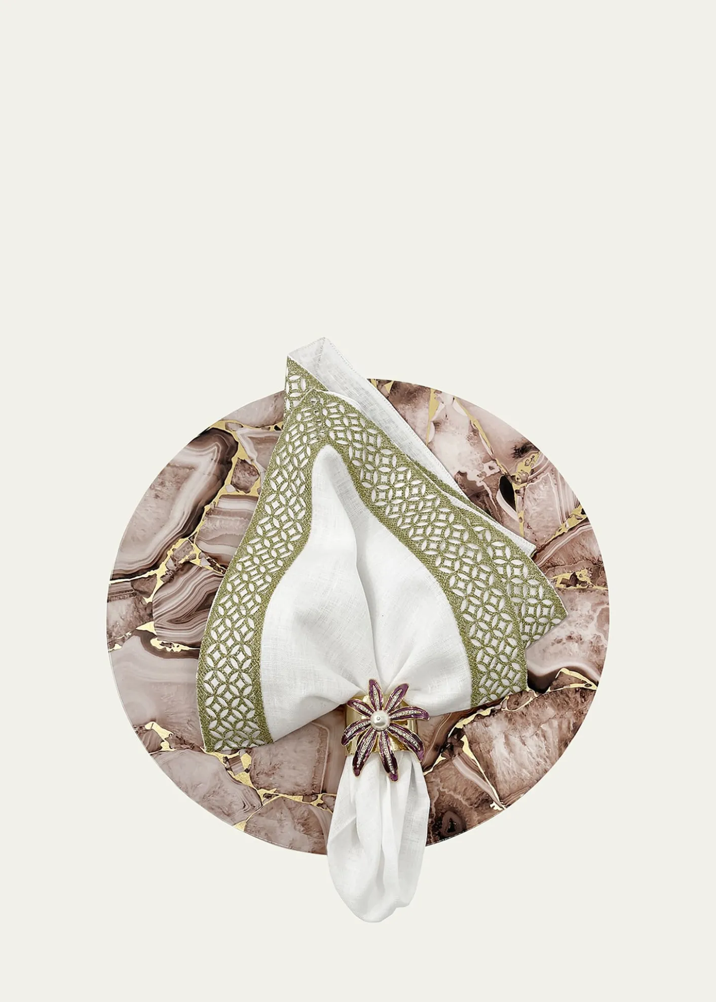 Nomi KBlush Stone Lacquer Placemat