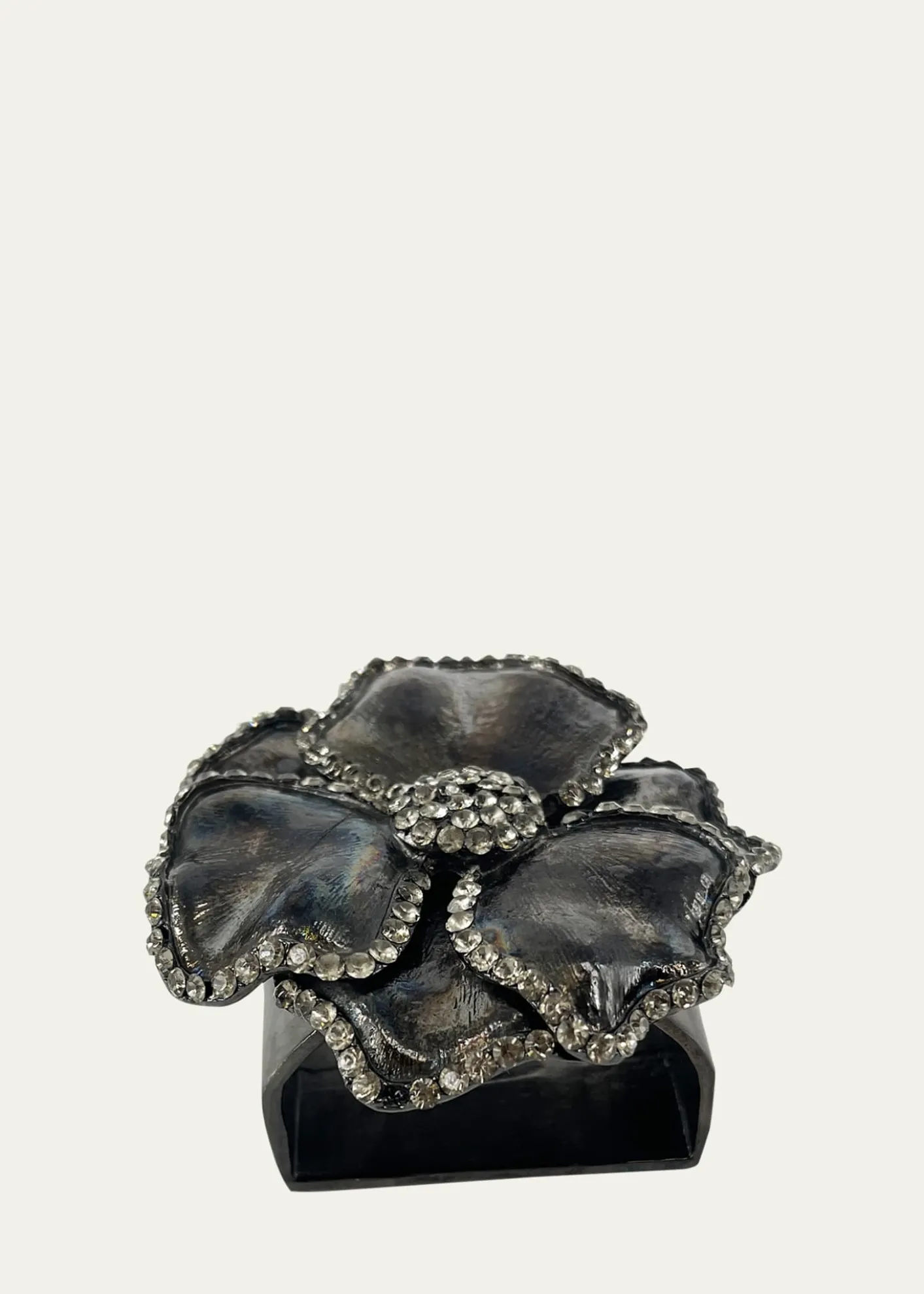 Nomi KEmbellished Flower Napkin Rings, Set of 4