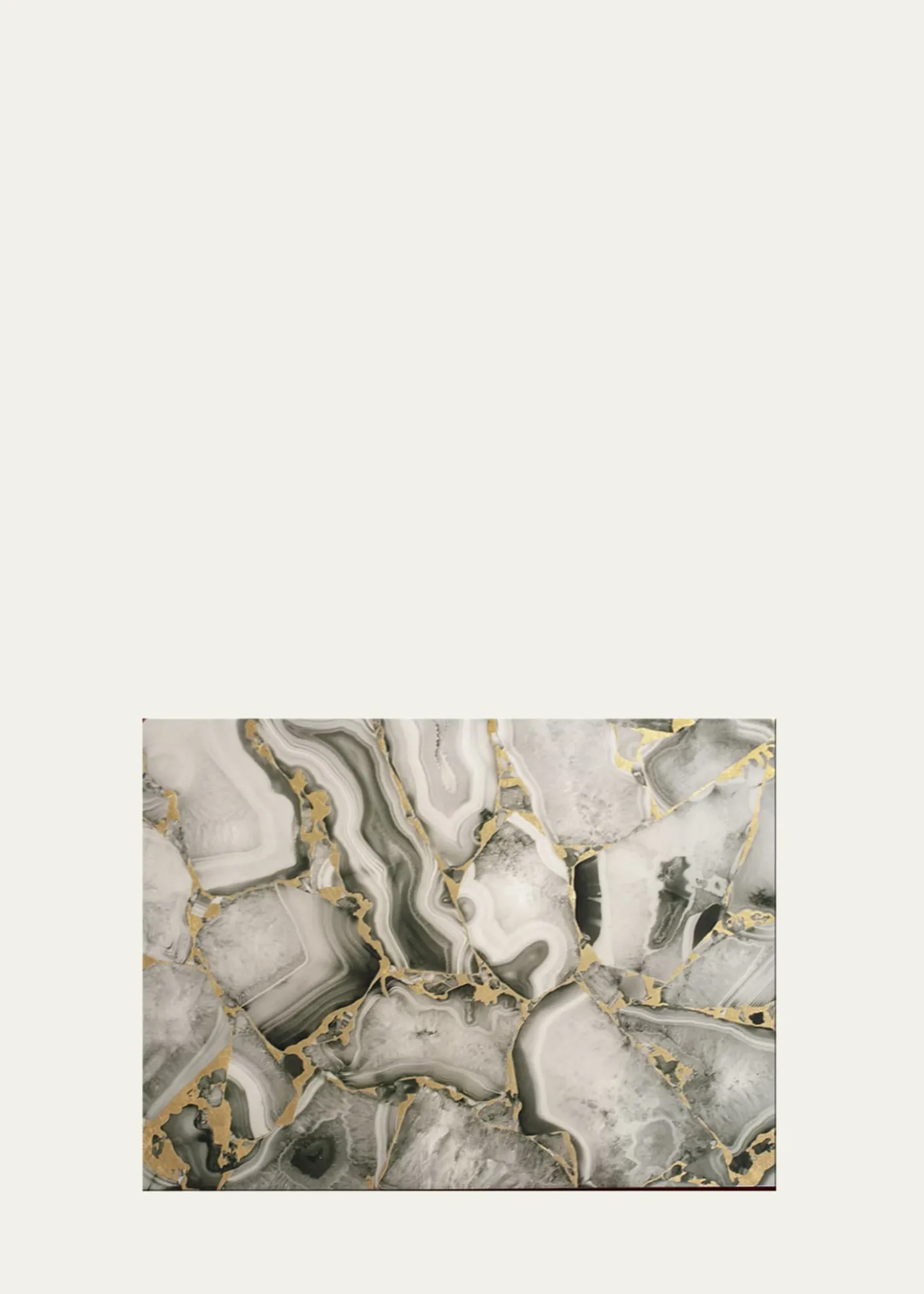 Nomi KGrey Stone Lacquer Rectangle Placemat