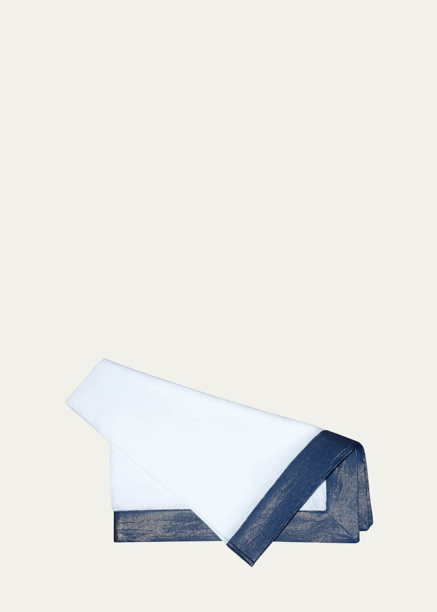Nomi KNavy Shimmer Border Napkin
