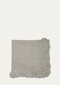 Nomi KOatmeal Romantic Ruffle Napkin