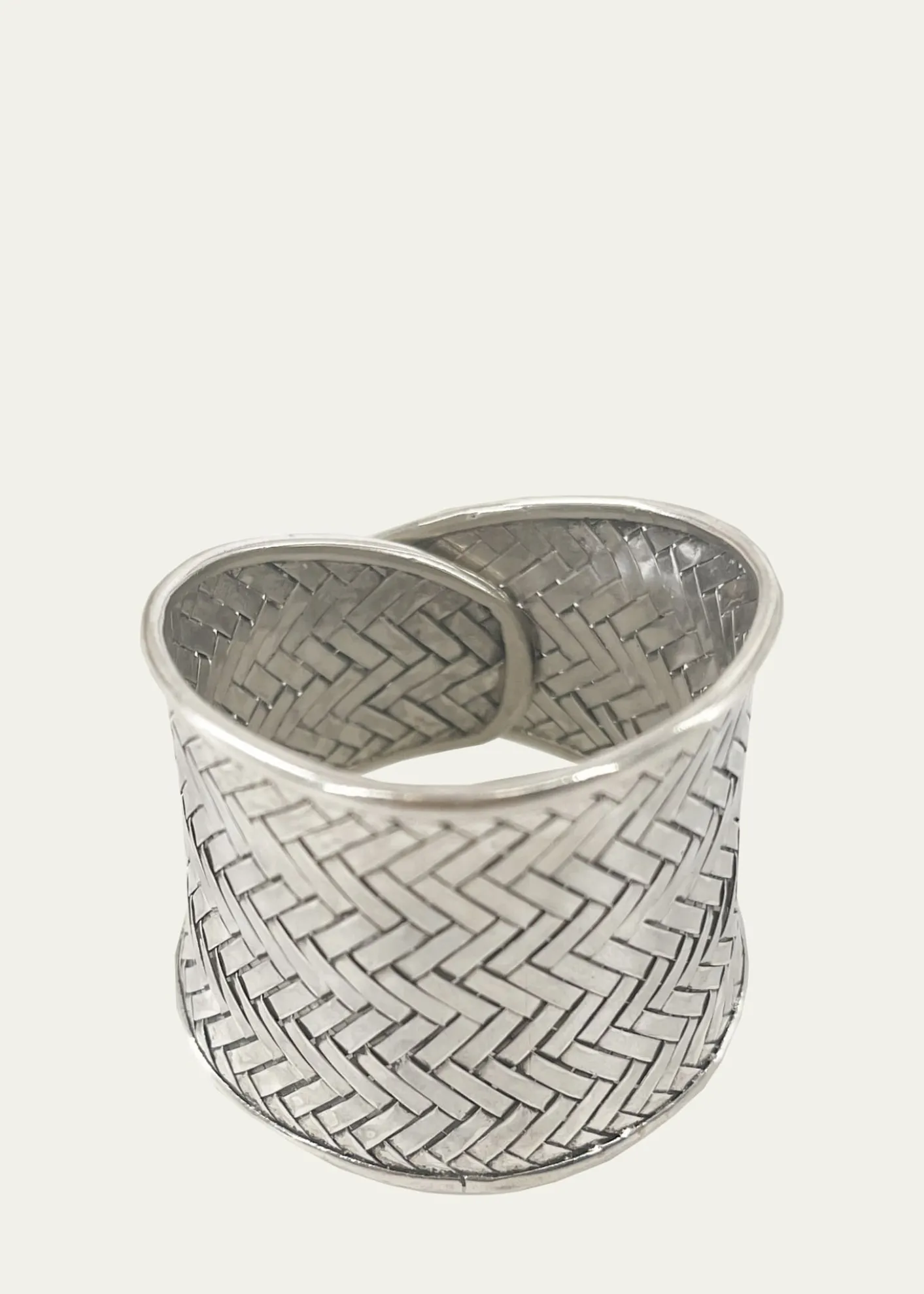 Nomi KSilvertone Cuff Napkin Rings, Set of 4