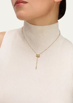 Nouvel Heritage18K Gold Mini Latch Necklace