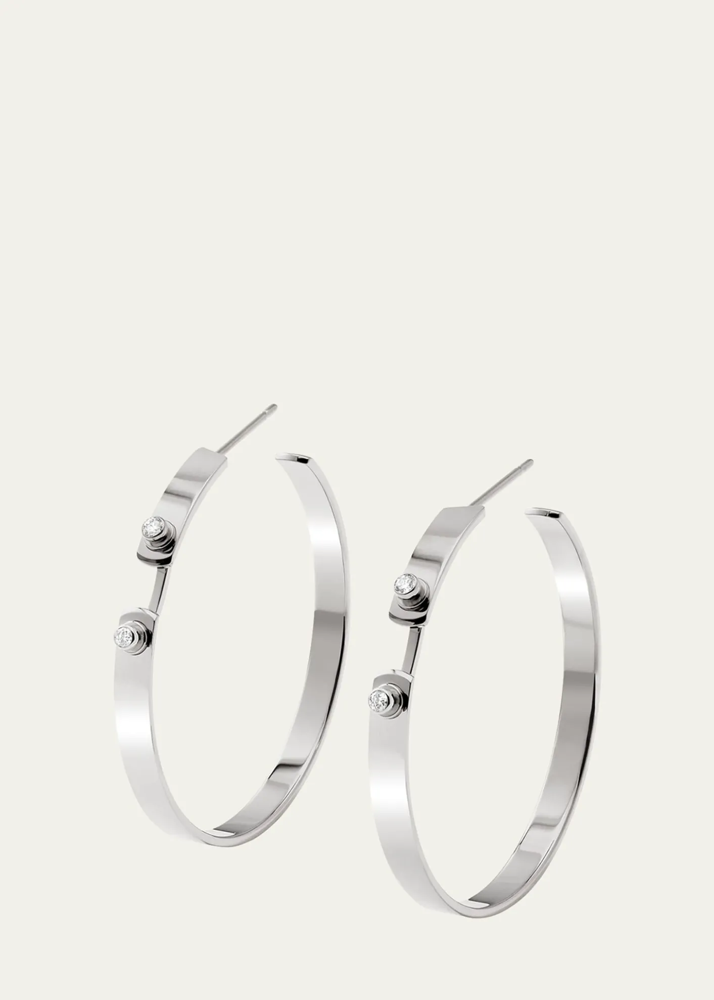 Nouvel Heritage18K Monday Morning Mood Hoop Earrings