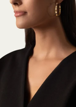 Nouvel Heritage18K Monday Morning Mood Hoop Earrings