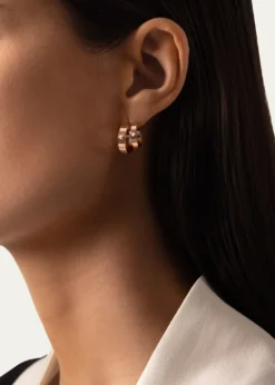 Nouvel Heritage18K Monday Morning Mood Double Hoop Earrings