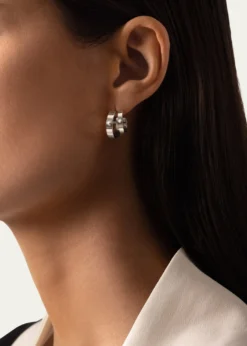 Nouvel Heritage18K Monday Morning Mood Double Hoop Earrings