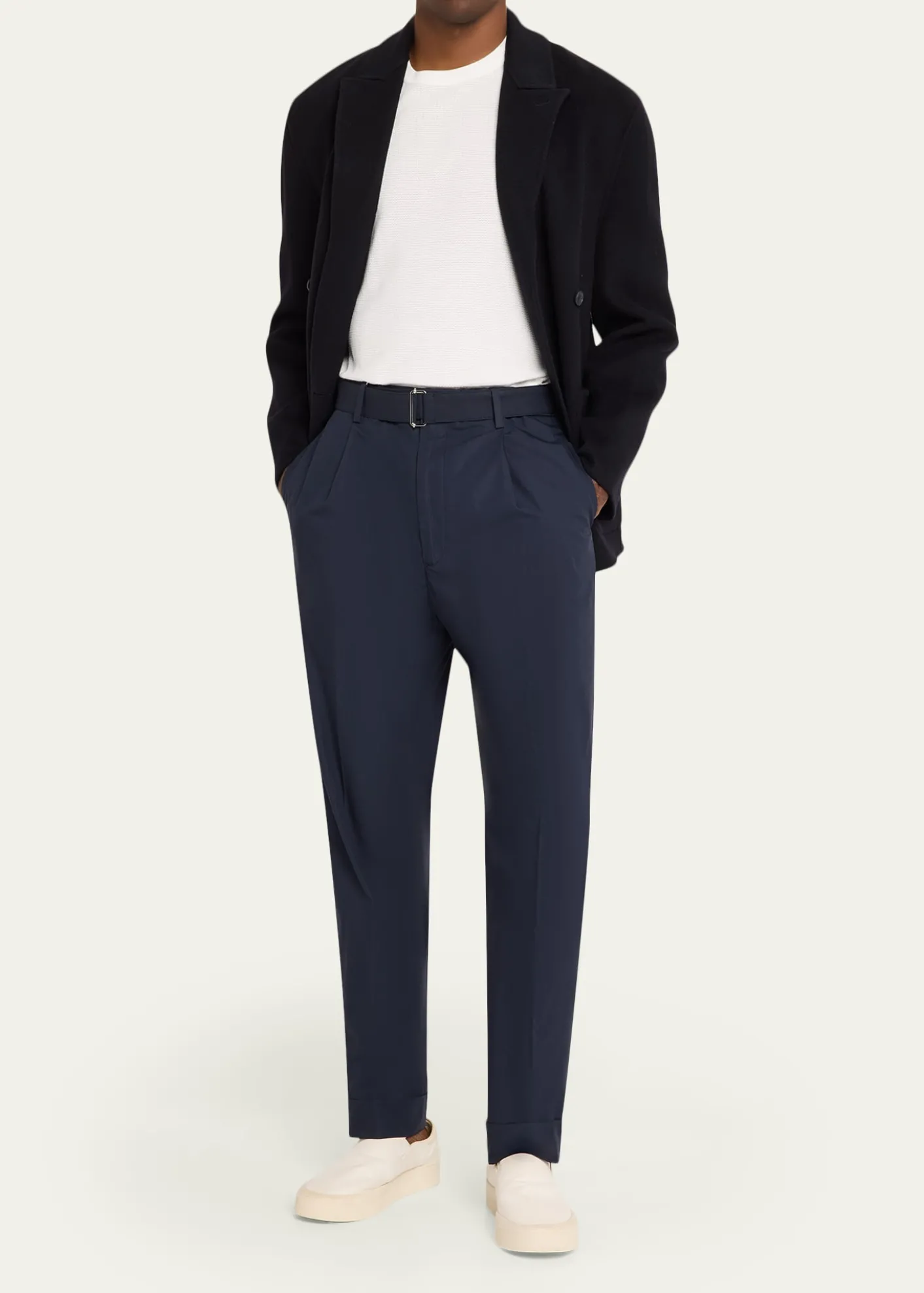 Officine GeneraleHugo Cotton Poplin Tailored Pants
