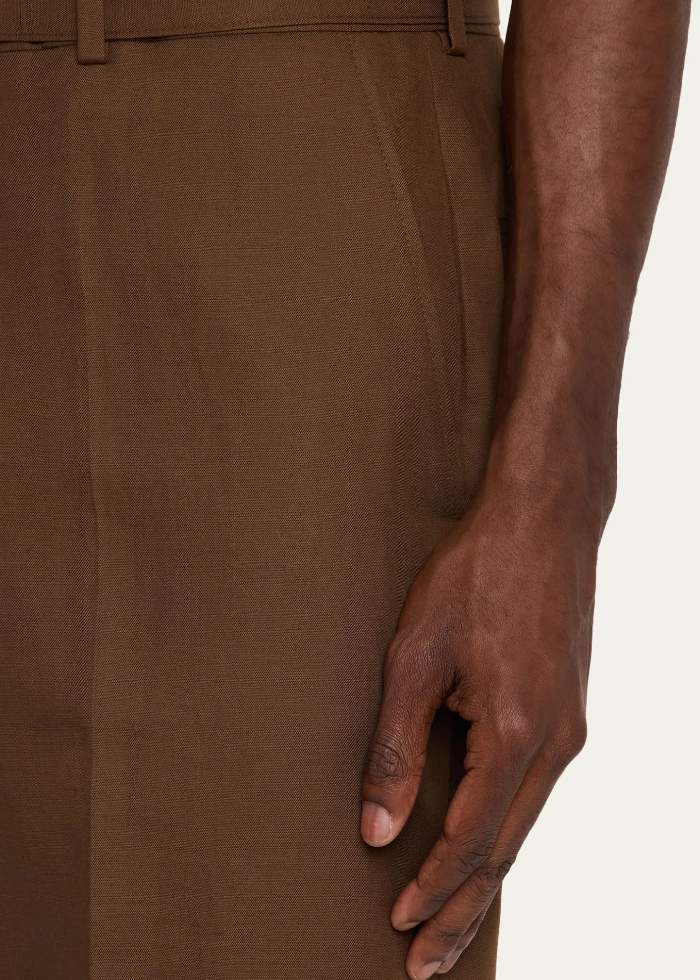 Officine GeneraleMen's Belted Wide-Leg Trousers