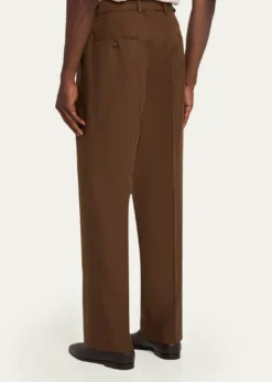 Officine GeneraleMen's Belted Wide-Leg Trousers