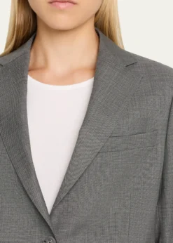 Officine GeneraleCharlene Single-Breasted Jacket