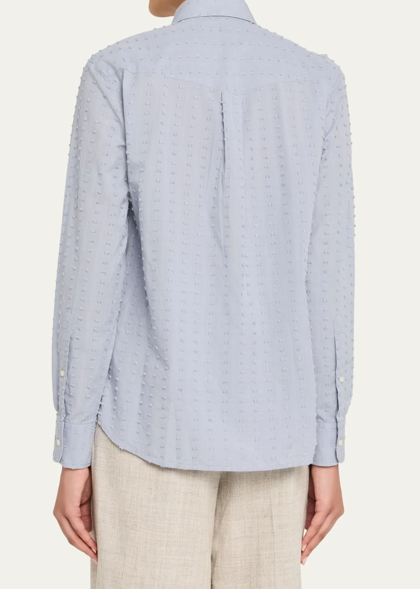 Officine GeneraleElla Long-Sleeve Textured Japanese Cotton Shirt