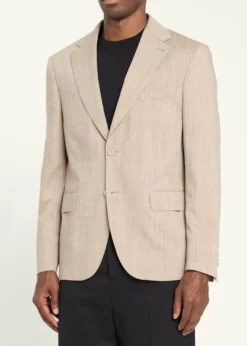 Officine GeneraleMen's Arthus Heathered Wool Single-Breasted Sport Coat
