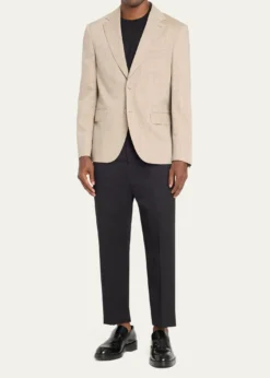 Officine GeneraleMen's Arthus Heathered Wool Single-Breasted Sport Coat