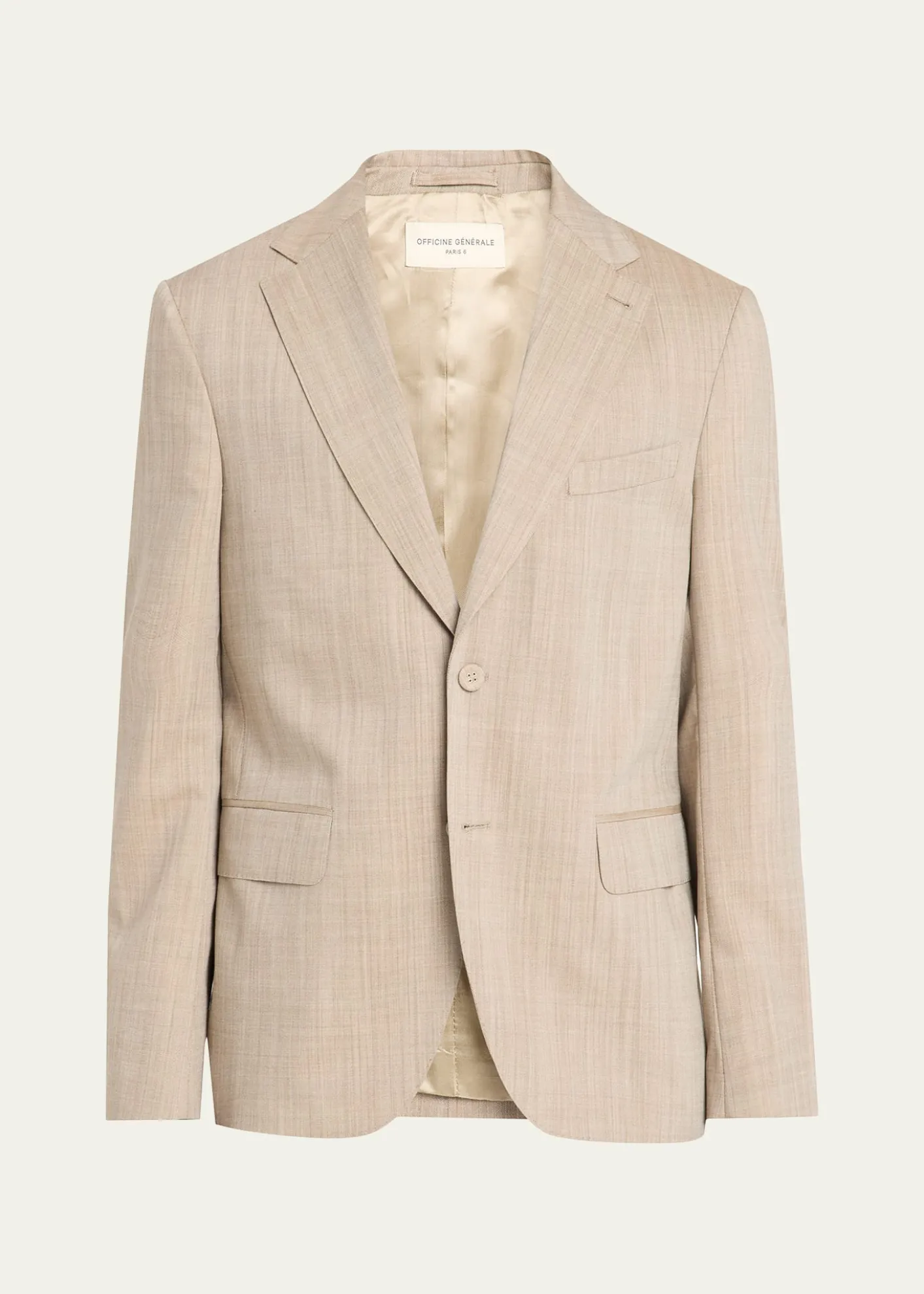 Officine GeneraleMen's Arthus Heathered Wool Single-Breasted Sport Coat