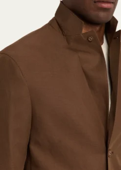 Officine GeneraleMen's Michel Relaxed Single-Breasted Jacket