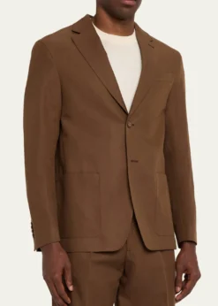 Officine GeneraleMen's Michel Relaxed Single-Breasted Jacket