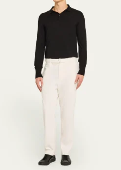 Officine GeneraleMen's Owen Corduroy Self-Belt Pants