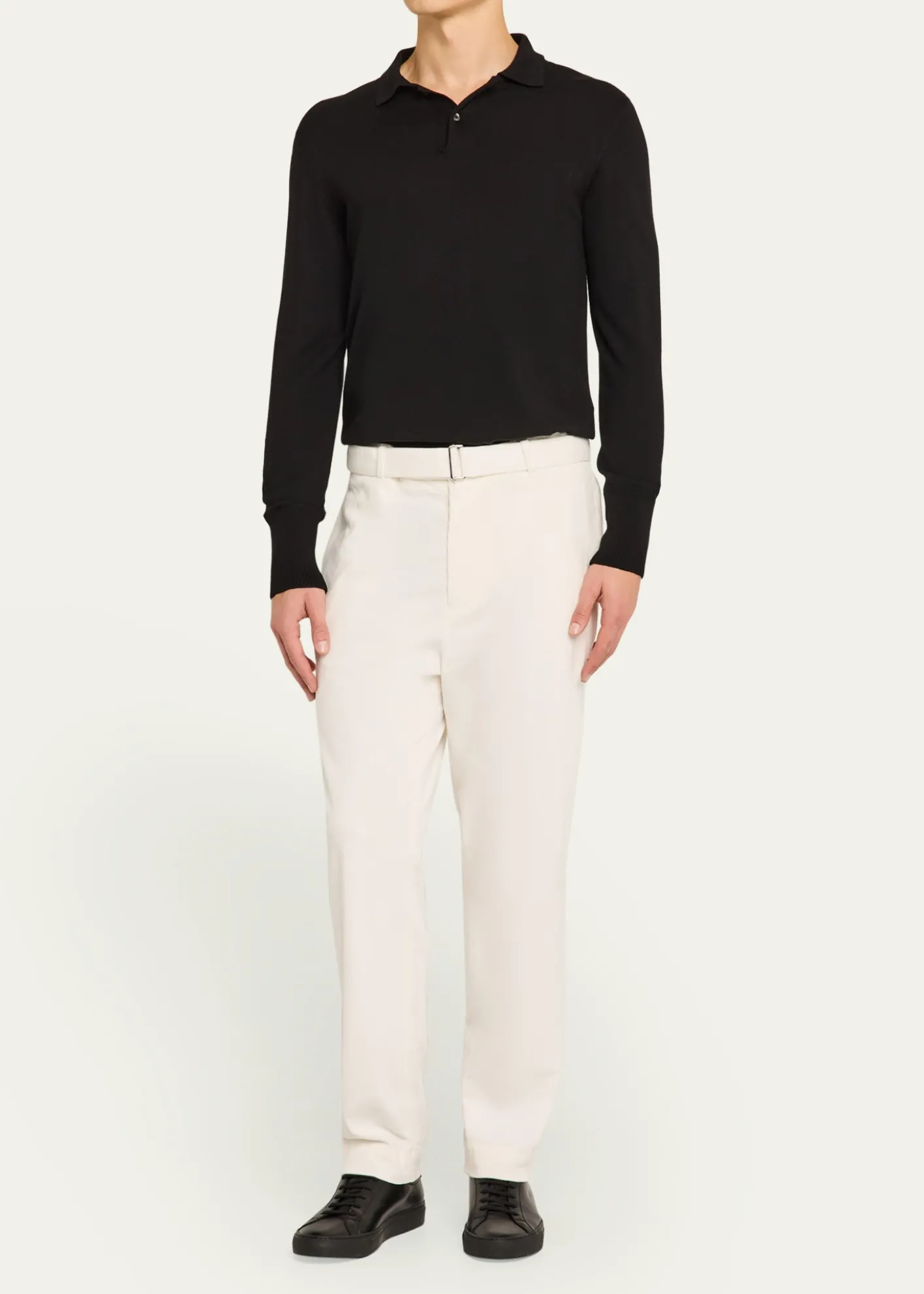 Officine GeneraleMen's Owen Corduroy Self-Belt Pants