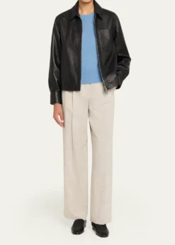 Officine GeneraleRhea Lambskin Leather Jacket