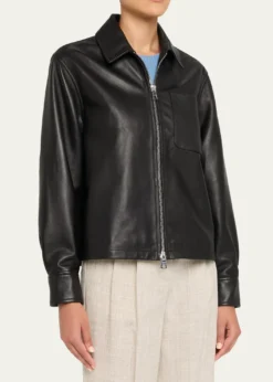 Officine GeneraleRhea Lambskin Leather Jacket