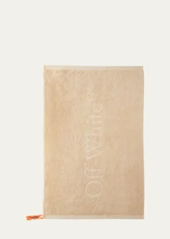Off-WhitePeach Bookish Shower Towel