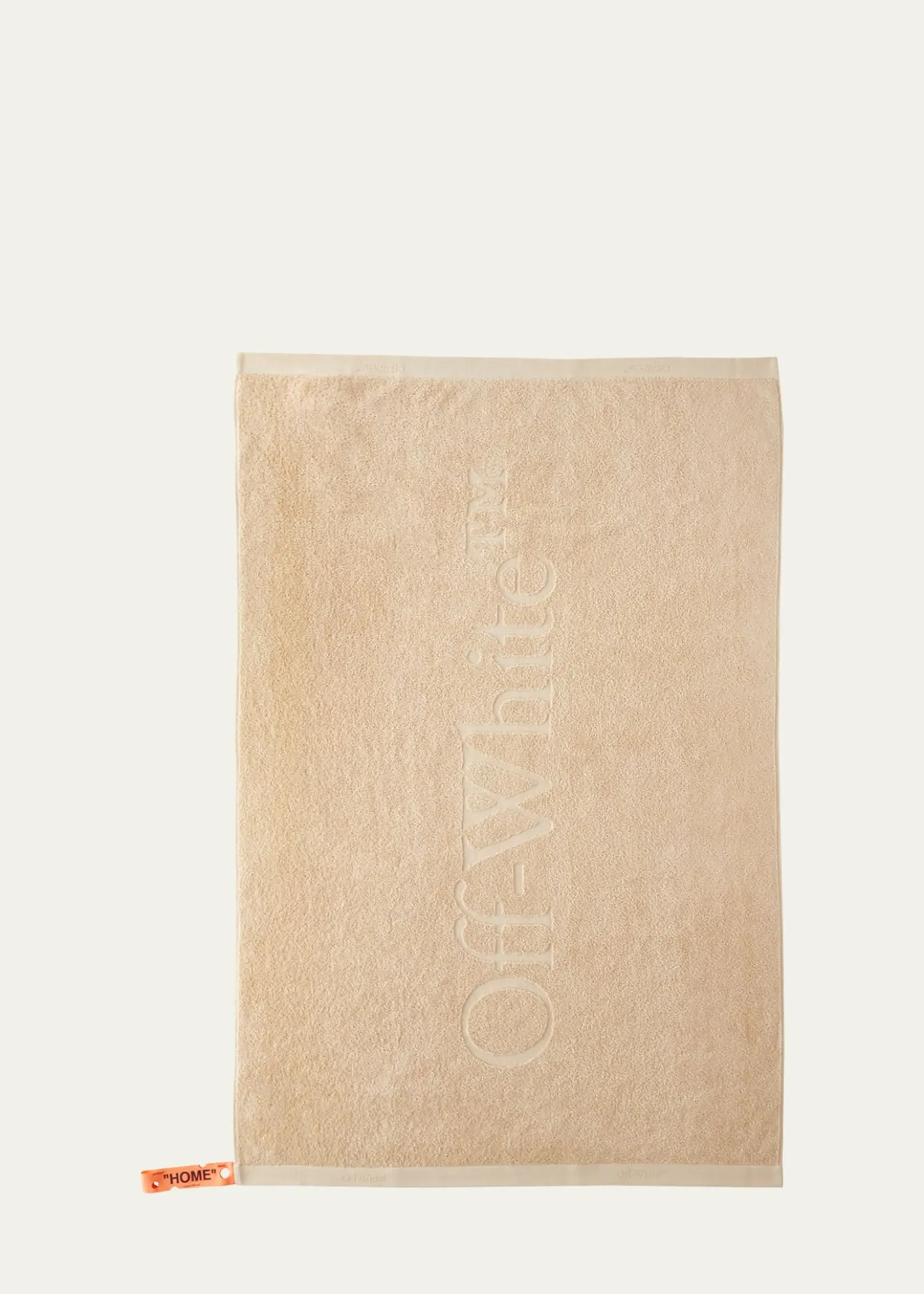 Off-WhitePeach Bookish Shower Towel