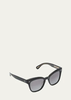 Oliver PeoplesBeveled Acetate Butterfly Sunglasses