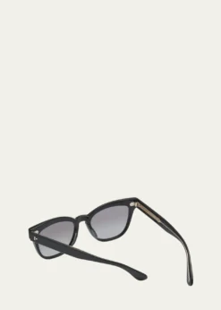 Oliver PeoplesBeveled Acetate Butterfly Sunglasses