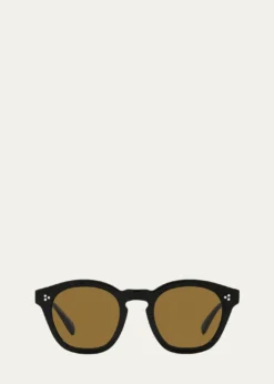 Oliver PeoplesBoudreau L.A. Round Acetate & Plastic Sunglasses
