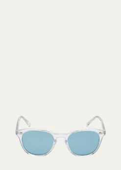 Oliver PeoplesDesmon Round Polarized Acetate Sunglasses