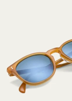 Oliver PeoplesFinley Esq. Sun Acetate Round Sunglasses