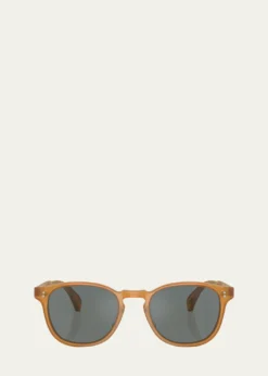 Oliver PeoplesFinley Esq. Sun Acetate Round Sunglasses