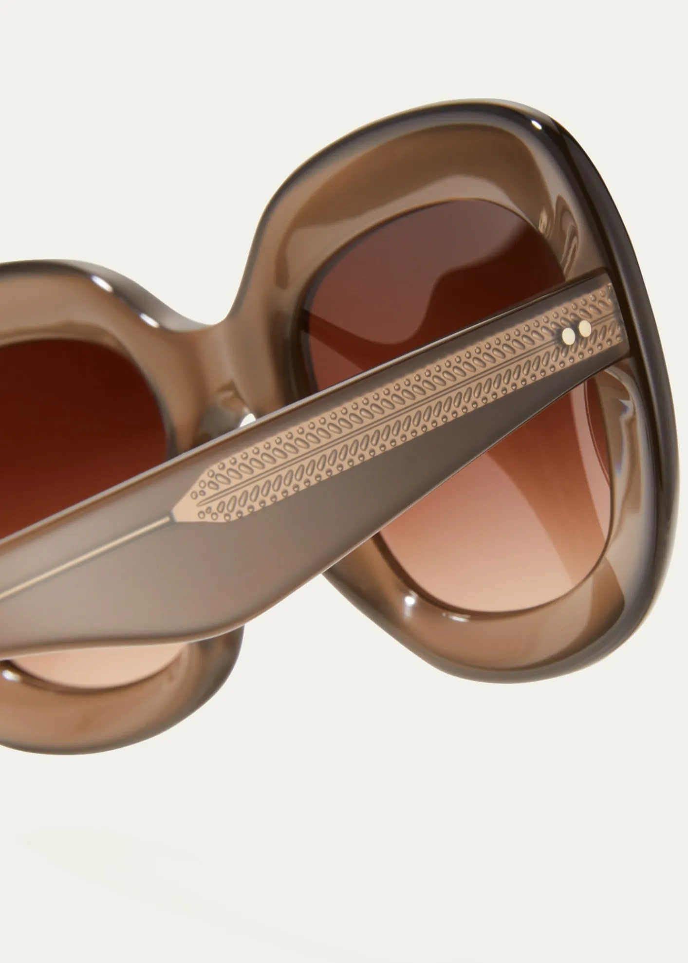 Oliver PeoplesJesson Round Semi-Transparent Acetate Sunglasses