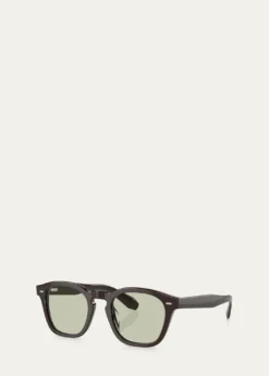Oliver PeoplesKeyhole Acetate Round Optical Glasses