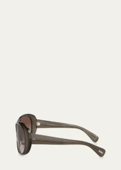Oliver PeoplesMaridan Gradient Acetate & Plastic Round Sunglasses