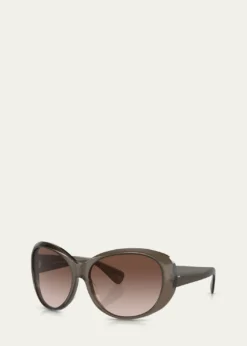 Oliver PeoplesMaridan Gradient Acetate & Plastic Round Sunglasses